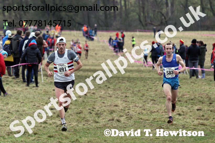 Senior men, 2018 Northern Cross Country Champs., Harewood House, Leeds. Photo: David T. Hewitson/Sports for All Pics